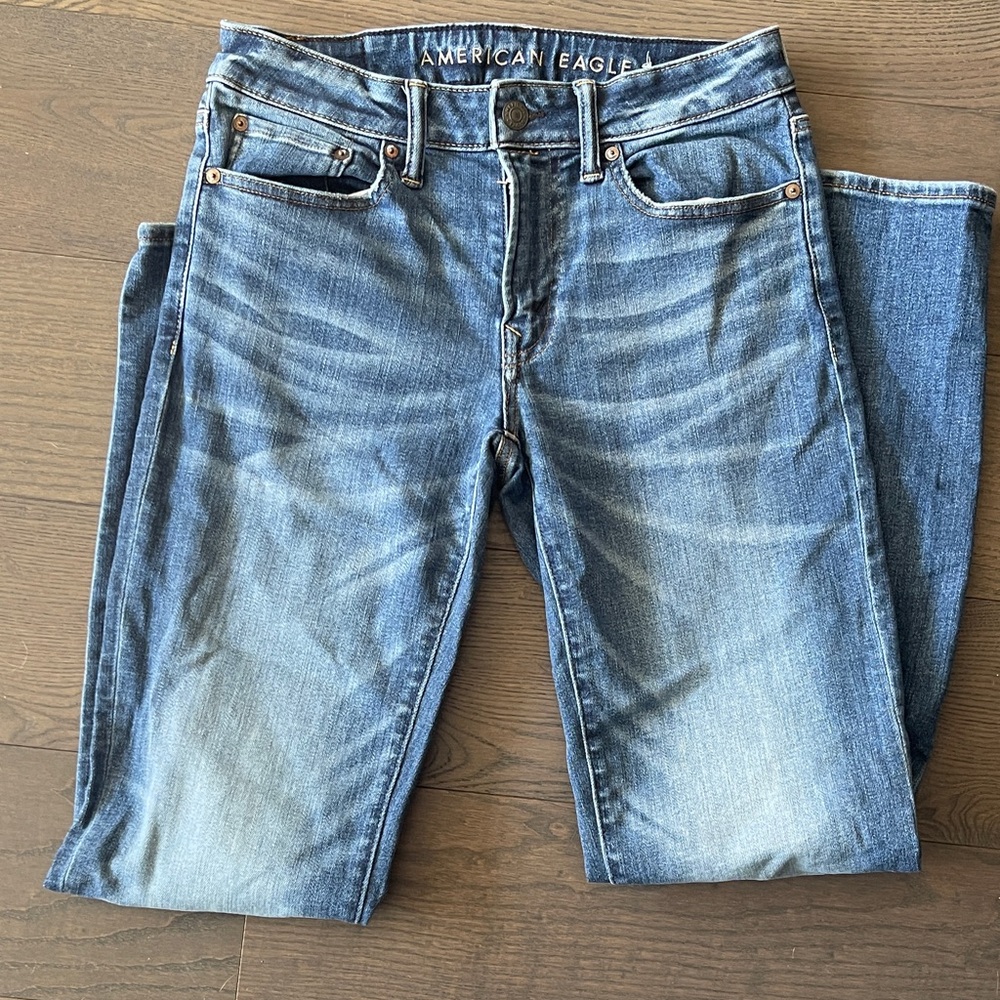 American Eagle Outfitters Men's Classic Blue Slim Jeans